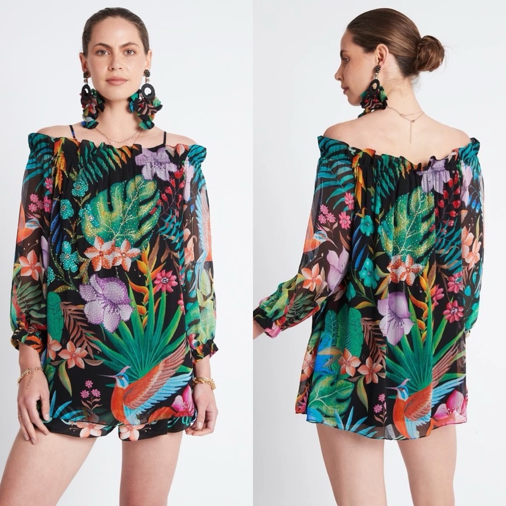 Czarina A Night In Rio Off Shoulder Top Size 2XL (NWT)